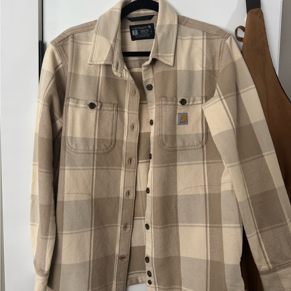 Carhartt Beige and Cream Loose Fit Jacket